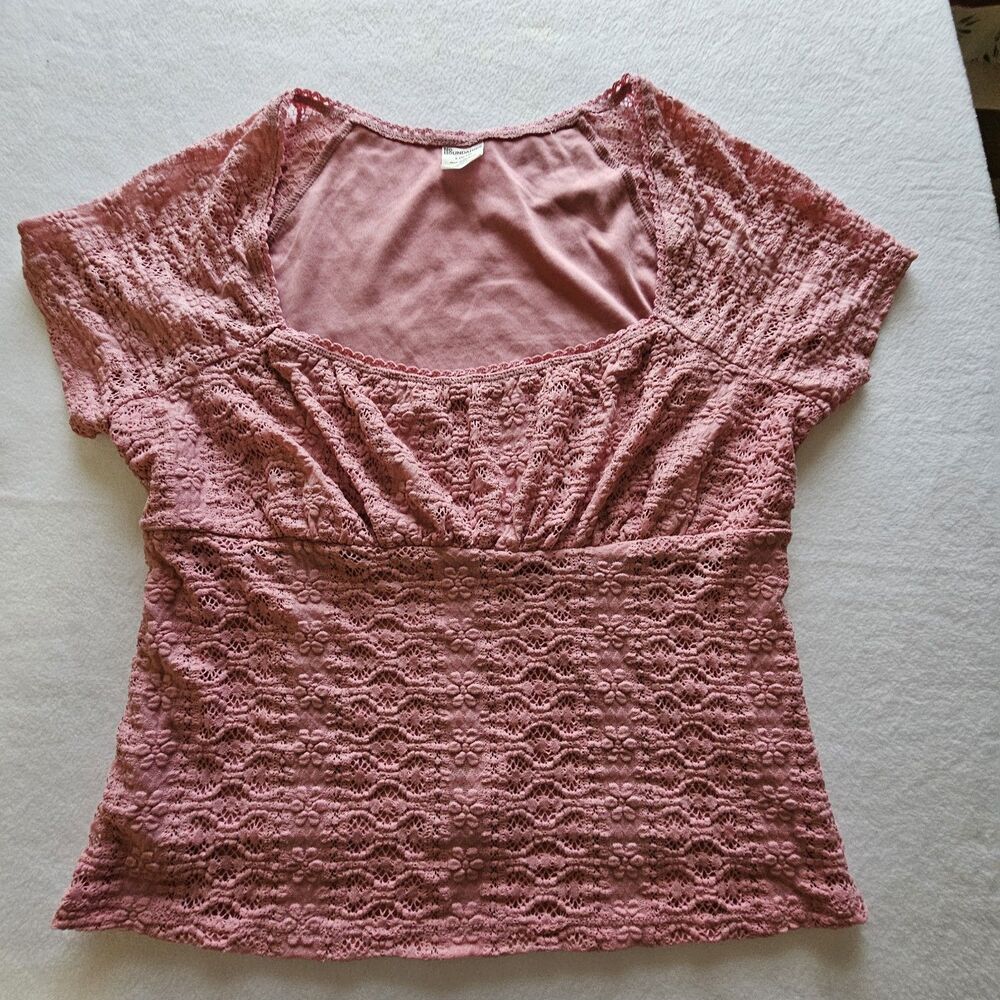Junior Women Coquette Top Lace Y2K Cottagecore, Festival, Rodeo,  Peasant XL